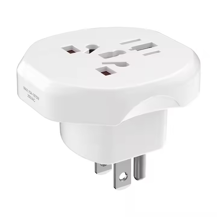 New design US plug worldwide travel adaptor universal electrical converter universal wall socket UK EU US outlet