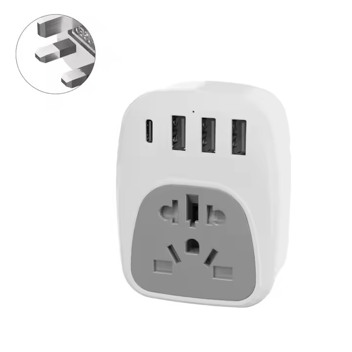 Wontravel New trend europe electrical outlet Type C wall socket universal to uk plug