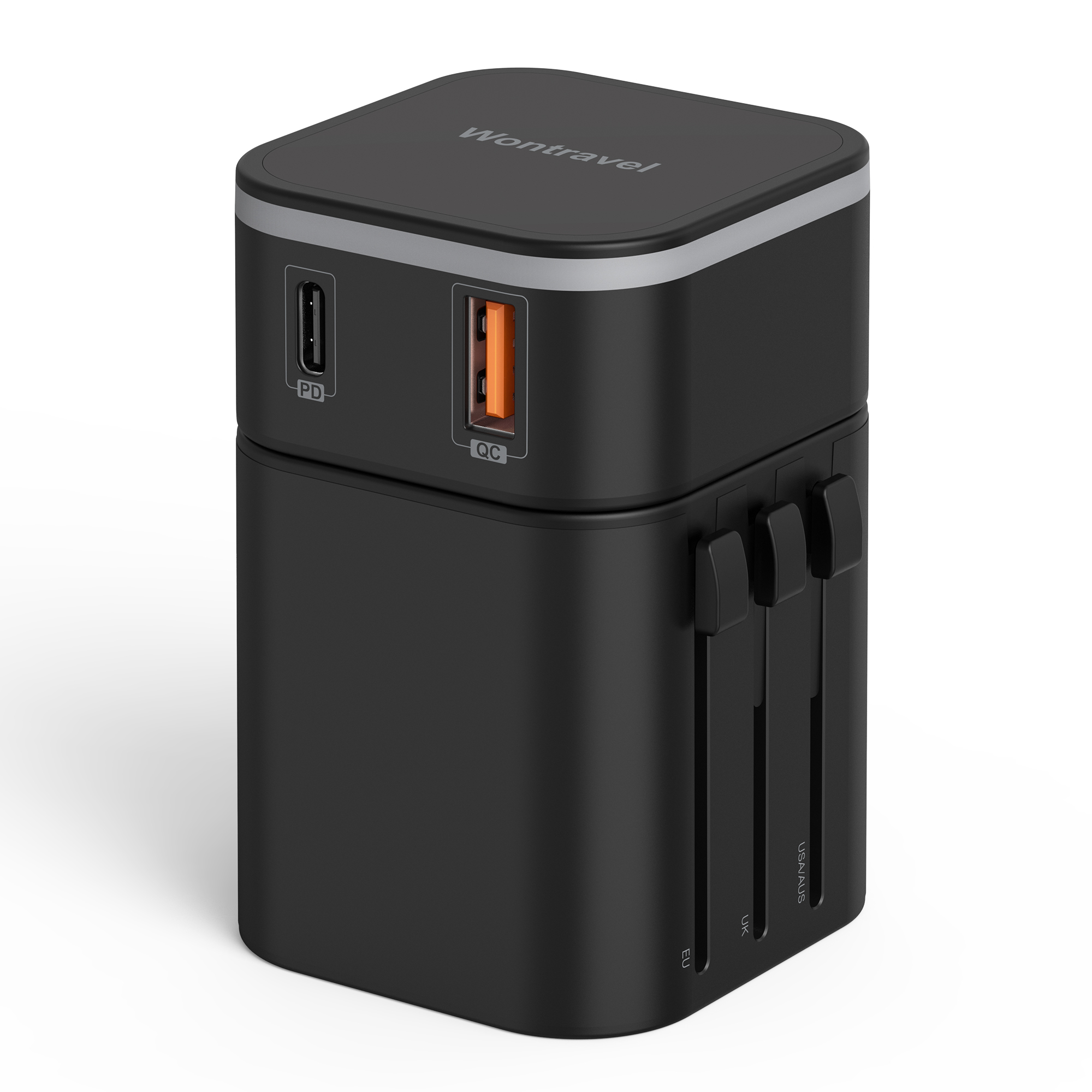 Wontravel 20W PD USB Charger International Power Ac Outlet Universal Electrical Plug Socket Travel Adapter